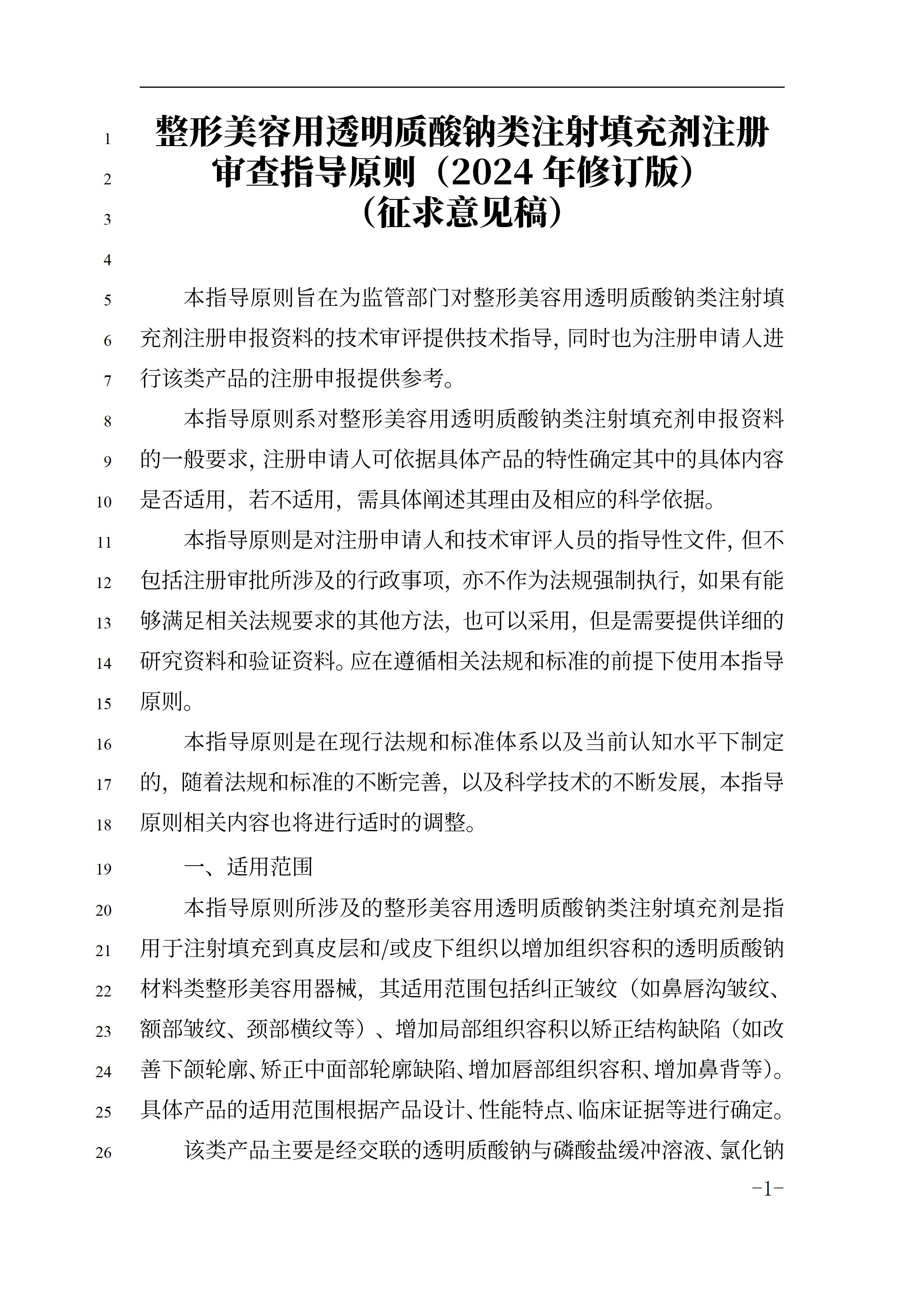 整形美容意見稿